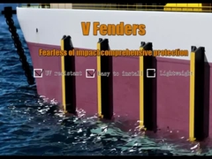 UV Dirençli Dock Kauçuk Fender Yüksek Enerji Emimi Düşük Reaksiyon Gücü