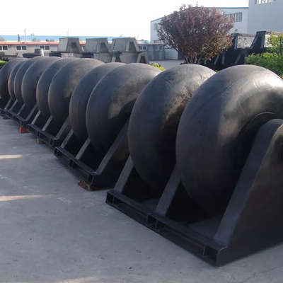 Tekneler Nitril Kauçuk Malzeme İçin Ağır Hizmet Makaralı Dock Tamponları