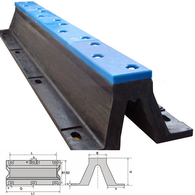 75 Shore A OEM Gümüş Dock Fender V Tipi Tekne için