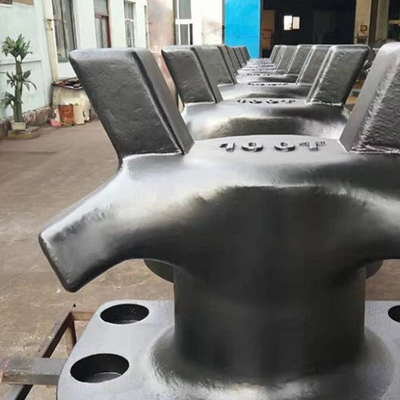 Çıkıştırma Bollard 150T dökme çelik doklama aksesuarları Wharf Pier Bollard