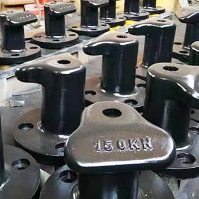 Çıkıştırma Bollard 150T dökme çelik doklama aksesuarları Wharf Pier Bollard