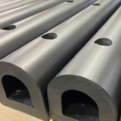 Dock Rubber Fender Yüksek Çarpışma Direnci Kargo Terminalleri için D Tipi Fenderler
