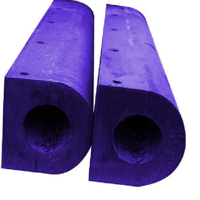 Dock Rubber Fender Yüksek Çarpışma Direnci Kargo Terminalleri için D Tipi Fenderler