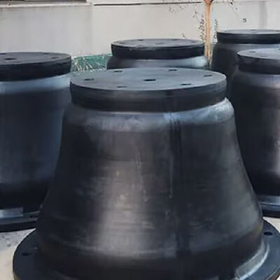 Esnek sıkıştırma tuz sisine dayanıklı düşük bakım maliyeti deniz iskeletleri için konik kauçuk fenderler